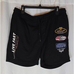 Brooklyn Cloth Men's Size XL Shorts Black Embroidered